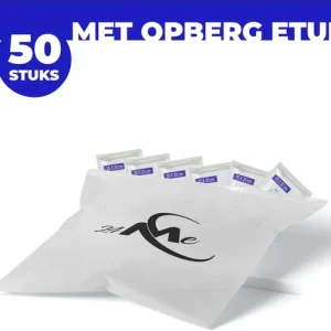 24ME® - 50x Grote Alcohol doekjes - Makkelijk Meenemen - Incl. Bewaar Etui - 70% - 75% ethyl alcohol